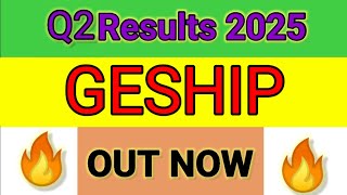 GESHIP Q2 results 2025  GESHIP results today  GESHIP Share News GESHIP Share latest news FolioFN [upl. by Rashidi781]