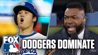 Dodgers DOMINATE Mets Game 1 Reaction David Ortiz Derek Jeter amp Alex Rodriguez  MLB on FOX [upl. by Nirel]