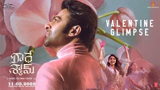 Radhe Shyam Telugu Valentine Glimpse  Prabhas  Pooja Hegde  Radha Krishna  UV Creations [upl. by Sylado]