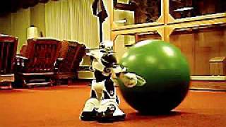 Robosapien V2 plays with exercise ball [upl. by Portwin389]