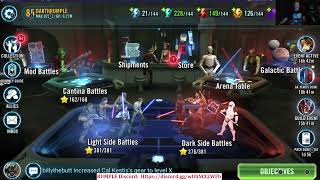 SWGOH  GL Event Setting GA defenses and TB [upl. by Madelaine]