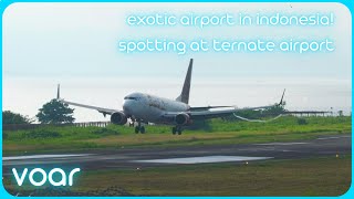 Spotting at Ternate Sultan Babullah Airport in North Maluku Indonesia [upl. by Gwyn]