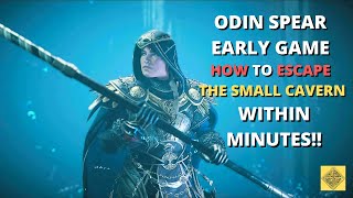 Get Odin Spear Early Game  How to Exit Small Cavern into Odins Spear Chamber WITHIN MINUTES [upl. by Gal129]