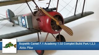 Sopwith Camel F1 Academy 132 Complet Build Part123 [upl. by Gianna286]