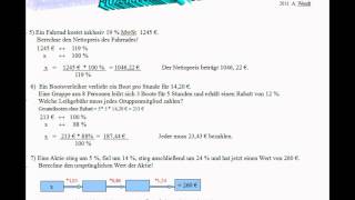 Prozentrechnung 12 Übungsaufgaben [upl. by Edson]