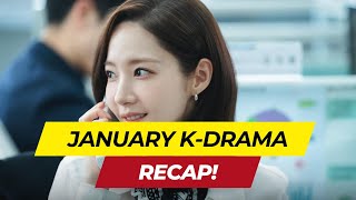 A Recap of Januarys K Drama Offerings 2024 [upl. by Pacificia]