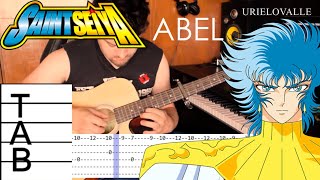 TUTORIAL Arpa de Abel SAINT SEIYA  Guitar  TABS 聖闘士星矢 フォェボス・アベル [upl. by Demitria]