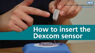 How to insert the Dexcom sensor [upl. by Bromley669]