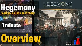 Hegemony Lead your class to victory 1 minute Overview  Peaky Boardgamer [upl. by Moorish]