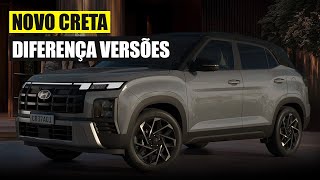 NOVO Hyundai CRETA 2025 Diferença entre as Versões [upl. by Agrippina]