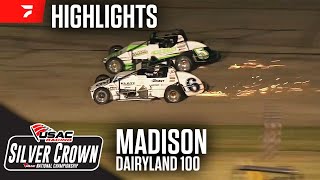 Dairyland 100  USAC Silver Crown at Madison Intl Speedway 62124  Highlights [upl. by Files195]