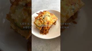 Highprotein veggiepacked lasagna recipe in description [upl. by Enaitsirhc610]