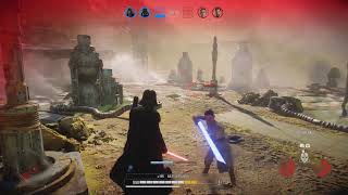 STAR WARS™ Battlefront™ II Darth Vader vs Rey [upl. by Rabiah]