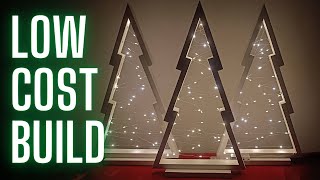 Etsy Christmas bestseller  Christmas tree with led lights  Woodworking project [upl. by Seve979]