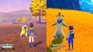 Hisuian Typhlosion Comparison  Pokémon legends Arceus  Pokémon Scarlet amp Violet [upl. by Romano]