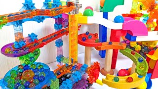 Marble run race ☆ Summary video of over 10 types of Colorful marble Compilation long video [upl. by Jaine]