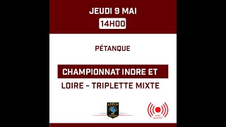 Pétanque  Championnat Indre et Loire  Triplette Mixte [upl. by Asyen]