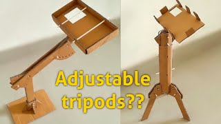 2 DIY tripodmobile stand from cardboard  From Waste To Best [upl. by Asilanna]