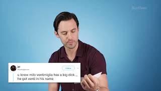 Milo Ventimiglia pronounces Milo Ventimigilia [upl. by Attaynik350]