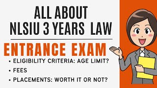 NLSIU Bengaluru 3 years LLB Fees Pattern Eligibility CriteriaNLSAT Exam Detail PlacementSyllabus [upl. by Notlih]