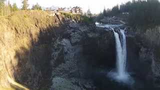 Snoqualmie Falls Aerial Video [upl. by Atiek]