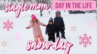 2024 SINGLE MOM DAY IN THE LIFE SNOW DAY  CLOSET DECLUTTER WITH ME  BriannaK [upl. by Eecak3]