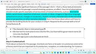 E 316M American Lit  CRIT Method Practice  Example [upl. by Cristen]