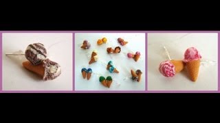 Tuto Fimo le cône boule de glâce  ice cream tutorial [upl. by Hazaki]