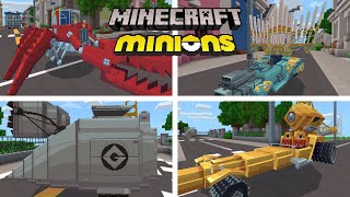 All Vehicle in Minecraft x Minions DLC PC Xbox PS4 Nintendo Mobile [upl. by Nosam]