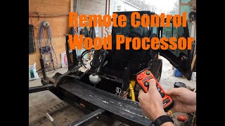 Firewood made Easy Remote control Halverson Wood processor [upl. by Enia192]