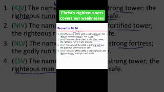 Christ’s righteousness covers our weaknesses [upl. by Derej]