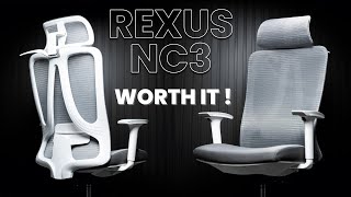 KURSI ERGONOMIS BUDGET TERBAIK 2024  REXUS NC3 Ergonomic Office Chair [upl. by Nahtanhoj]