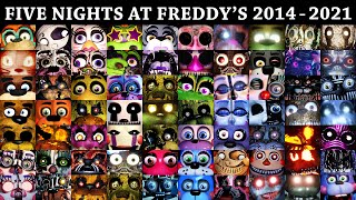 All FNAF Jumpscares in 10 Minutes 20142021  FNAF 1 2 3 4 SL 6 UCN VR HW CoD AR SB [upl. by Azne]