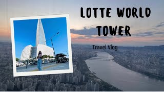 Lotte Tower Visit🥰🥰 seoulsouthKorea [upl. by Ferriter]