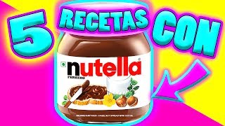 5 RECETAS FÁCILES con NUTELLA que DEBES PROBAR  Gabriela Isabel [upl. by Scutt]