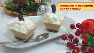 PANNA COTTA de TURRÓN en MONSIEUR Cuisine ConnectPlusthermomixMambo POSTRES NAVIDEÑOS  PANACOTA [upl. by Yrred]