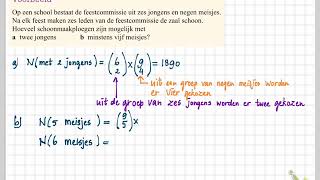 Getal en Ruimte havo D 14 A Aantallen combinaties vermenigvuldigen en optellen [upl. by Aihsi]