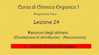 Ossidazione di alchilborani Meccanismo  Lezione 24  Tutor [upl. by Eilasor802]