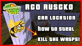 My Summer Car  RCO Ruscko car location  how to steal Tutorial Ogygia Vlogs🇺🇸 [upl. by Ahsaekal]