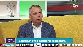 Válságban a villanymotoros autók ipara – Mozaik [upl. by Eckart]