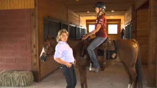 Basic Western Horseback riding position Seat and Legs with Kathy Slack [upl. by Rosemonde]