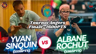 Tournoi Angers 2024 Finale Tableau 1600 VS Albane ROCHUT 1562pts [upl. by Nollek]