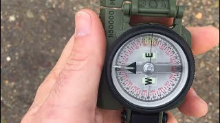 THIS is how to use a Compass Lensatic Compass for beginners [upl. by Ehctav165]