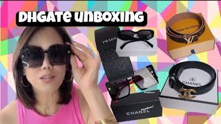 Dhgate unboxingPrada amp Chanel sunglassesbelts collection link below [upl. by Ak]