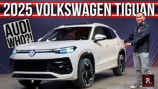 The 2025 Volkswagen Tiguan SEL RLine Is An AudiLike Family SUV With Touareg Vibes [upl. by Driscoll]