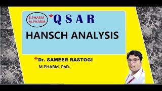 QSAR HANSCH ANALYSIS MEDICINAL CHEMISTRY B PHARM 6TH SEM DRUG DESIGN PCI NIPER AKTU yKhC0TY2HG [upl. by Shanney119]