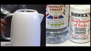 HOW TO DESCALE A KETTLE WITH BICARBONATE OF SODA [upl. by Kendy]