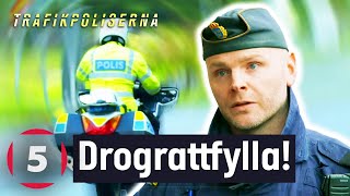 Polisen stoppar drograttfull förare som reser med ett halv kilo cannabis  Trafikpoliserna  Kanal 5 [upl. by Micheil292]