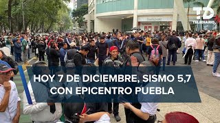 SISMO hoy 7 de diciembre 2023 en CdMx [upl. by Ko151]