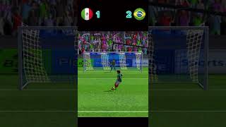 Mexico vs Brazil Best penalty match highlights efootballmobile efootballpes2023 efootball2024 [upl. by Wolfram]